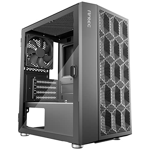 Antec NX200 M, Micro-ATX Tower, Mini-Tower Computer Case with 120mm Rear Fan Pre-Installed, Mesh Design in Front Panel Ventilated Airflow, NX Series, Black