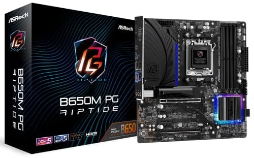 ASRock B650M PG Riptide AMD Ryzen 7000 Series Processors Motherboard