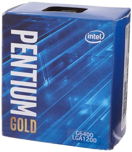 Intel® Pentium Gold G-6400 Desktop Processor 2 Cores 4.0 GHz LGA1200 (Intel® 400 Series chipset) 58W (BX80701G6400)