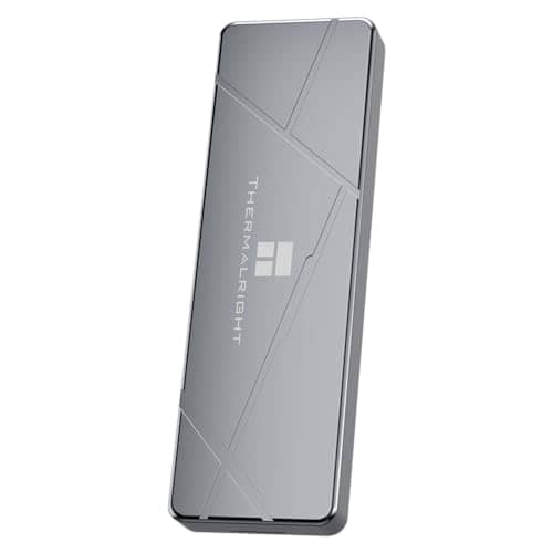 THERMALRIGHT HR-EB115C Grey M.2 External Enclosure, NVMe Protocol, Aluminum Alloy Housing, 10Gbps C to C Cable, 8TB Portable SSD Storage, Compatible with Android, Windows and Mac Systems