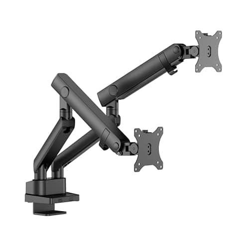Twisted Minds TM-84-C012 Dual Monitor Arm – Heavy-Duty Mechanical Spring Mount, Fits 17”–35” Monitors, Full Motion, VESA Compatible, Ergonomic Design