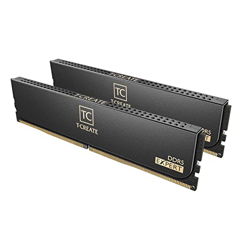 TEAMGROUP T-CREATE EXPERT DDR5 96GB (2×48GB) 6400MT/s CL32, أسود