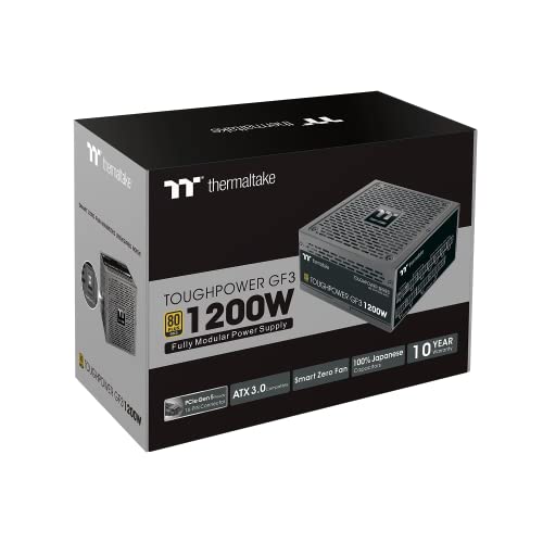 Thermaltake Toughpower GF3 1200W 80 PLUS Gold, أسود